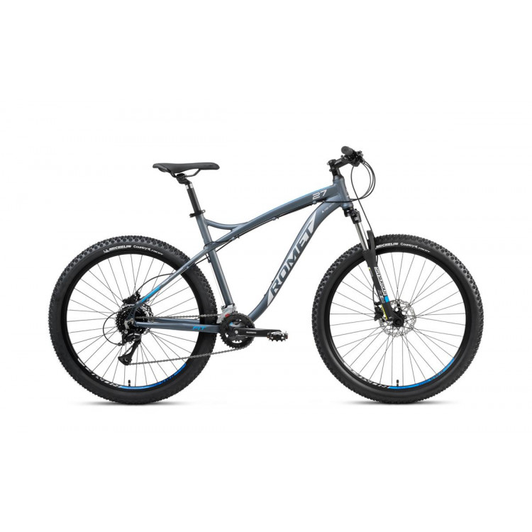 Horský bicykel ROMET RAMBLER FIT 27.5 2024 M Čierno-strieborno-modrá